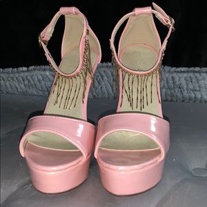 Pink & Gold party heel